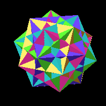 compound of five cubes